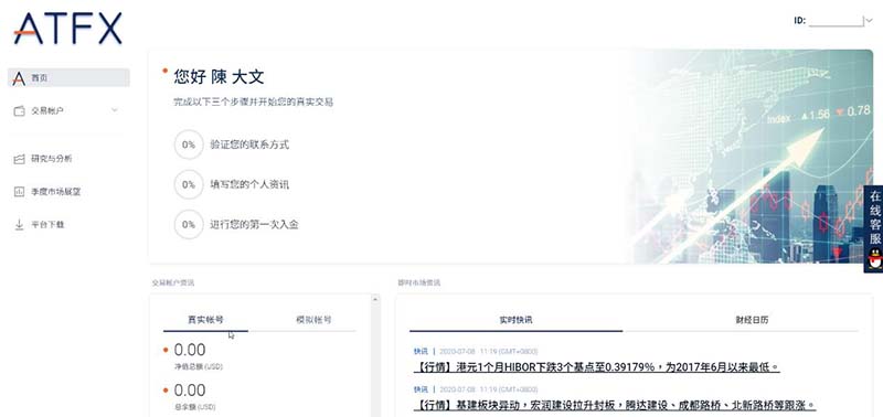 ATFX会员中心全新改版升级，更快更强更专业